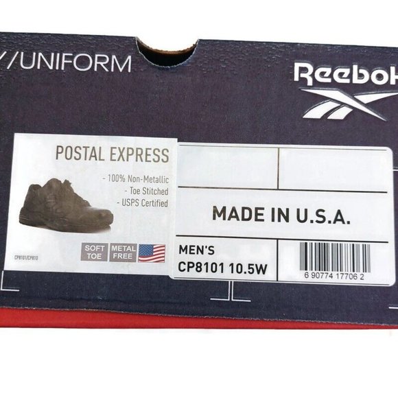 Reebok Work POSTAL EXPRESS CP8101 Leather Shoe Mens Size 10.5W CCA City Carrier - Picture 10 of 11